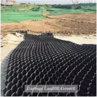 HDPE 검은 뚫린 구조의 기울기 안정형 지오셀 지오셀 토목공학용 4