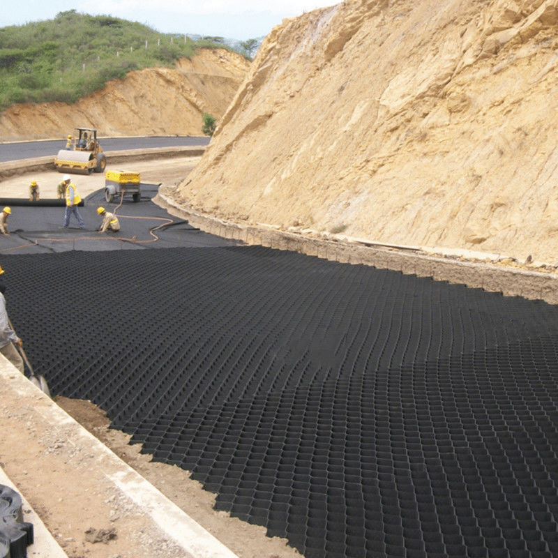 토양 보강 도로 언덕 사면을 위한 반대로 부식 50mm Hdpe Geocell