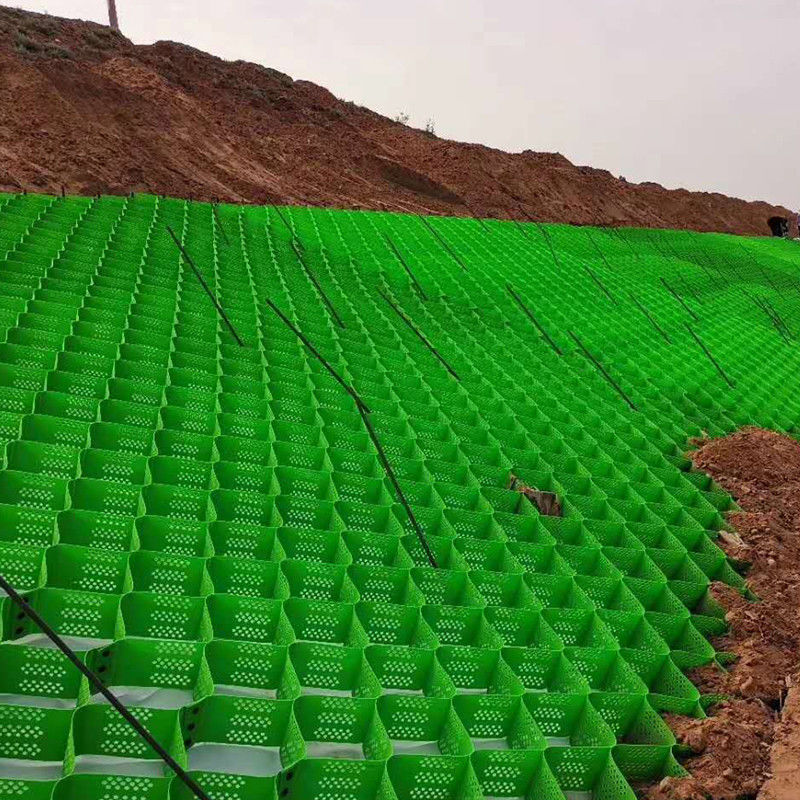 토양 보강 도로 언덕 사면을 위한 반대로 부식 50mm Hdpe Geocell