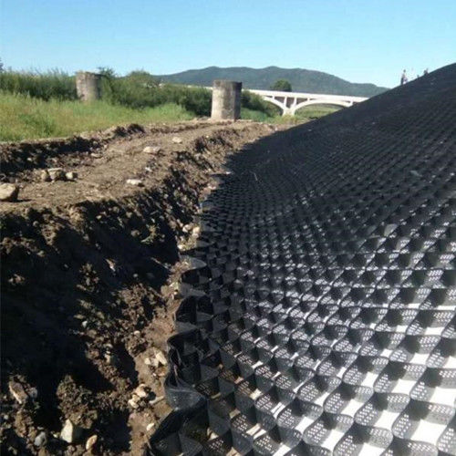 질감 부드러운 플라스틱 HDPE 지오셀 고속도로 1.1mm에서 1.8mm 두께