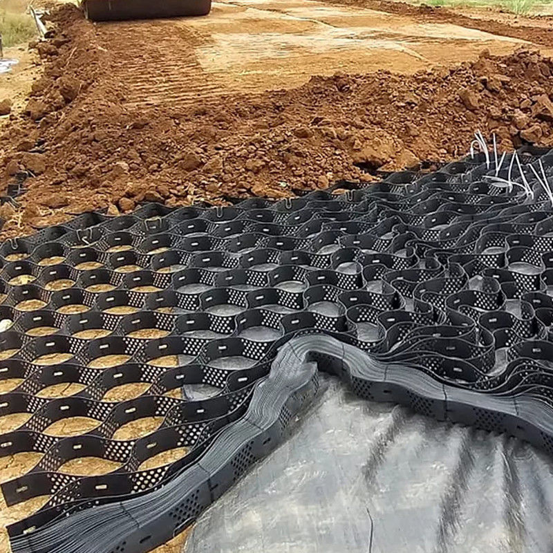 질감 높은 세포 격리 시스템 꿀집 HDPE 지오 셀 도로 기초 경사 보호 주차장 차고 도로 유지 벽