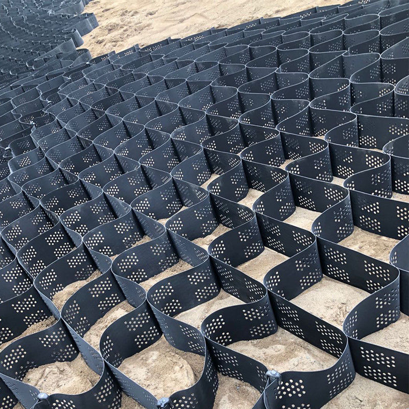 질감 높은 세포 격리 시스템 꿀집 HDPE 지오 셀 도로 기초 경사 보호 주차장 차고 도로 유지 벽