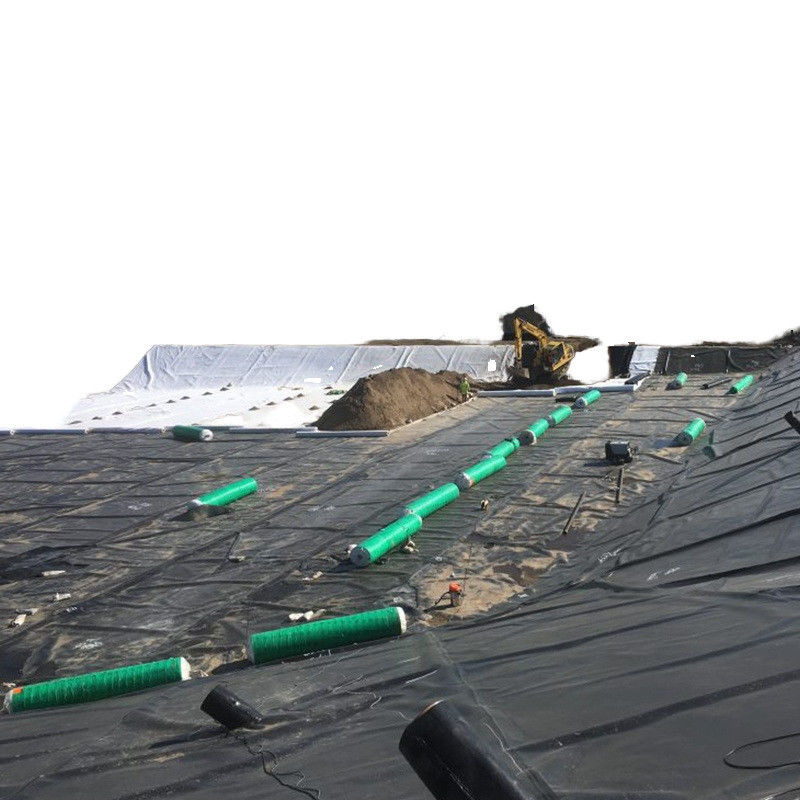 고밀도 폴리 에틸렌 (HDPE) 지오 멘브라인 블랙 자외선 내성 라인어 полиэтилен 웅덩이 라인어 매립지 격리 1.5mm 두께 지오 멘브라인 500N 팽창 강도