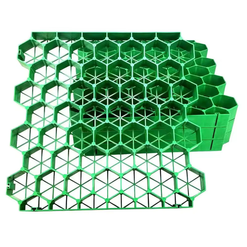 HDPE 잔디 그리드 제조자 플라스틱 비석 비단 그리드 차고 및 주차용 잔디 그리드 녹색 검은 색