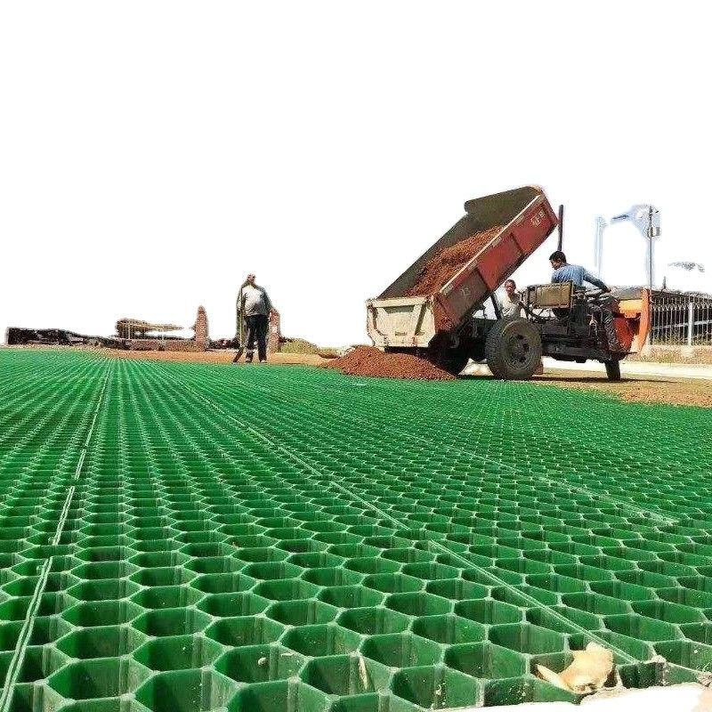 HDPE 잔디 그리드 제조자 플라스틱 비석 비단 그리드 차고 및 주차용 잔디 그리드 녹색 검은 색