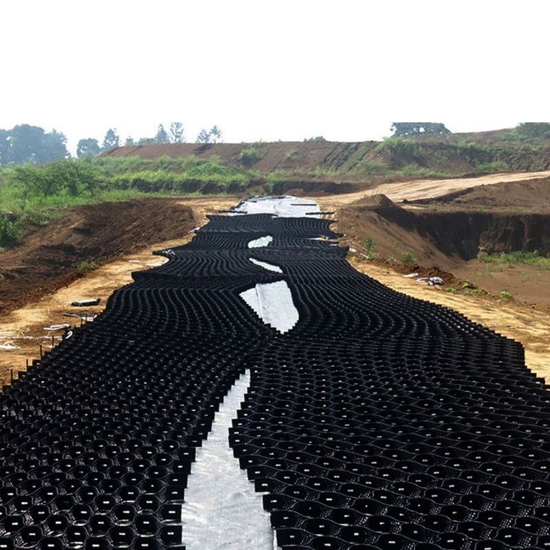 토양 격자 폴리에틸렌 꿀집 지오셀 플라스틱 HDPE 투과성 잔디 파워 자갈 격자 HDPE 지오셀