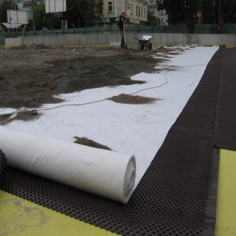 High Quality Geotextile Drainage Fabric White Black Cloth Short and Filament Non-woven Needle Punched Geotextile for Construction