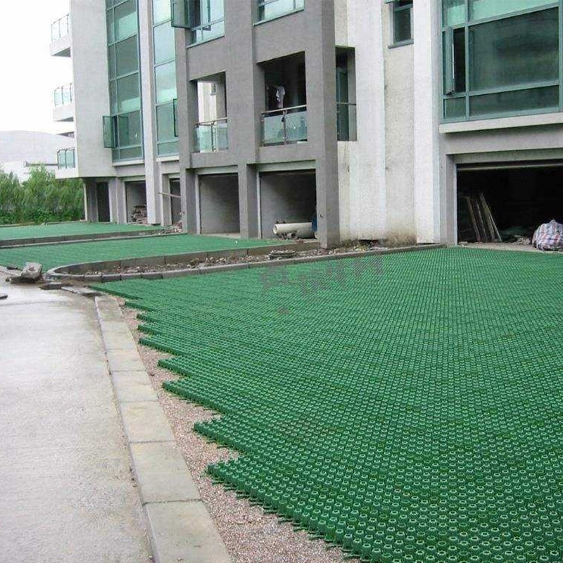 중력 HDPE 잔디 파워 그리드 횡단 도로, 주차장 및 경관용 투과성 토양 강화 및 비석 안정기