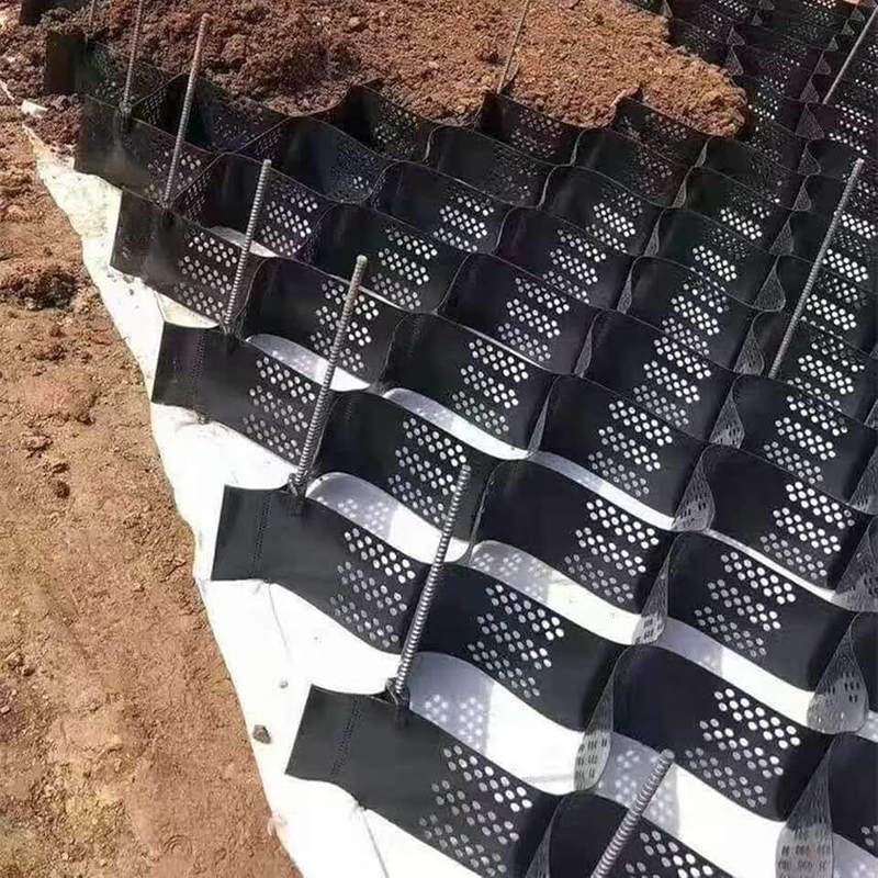 HDPE 지오셀 도로 건설 노반 안정화 및 하중 지지 자갈 안정화 그리드 HDPE 지오셀