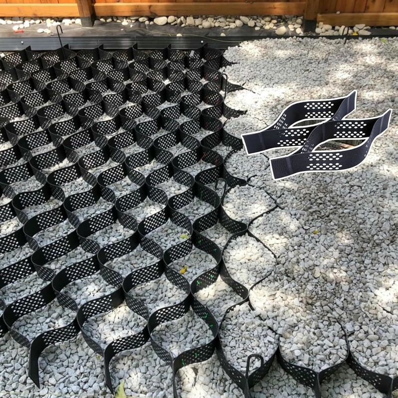 HDPE 플라스틱 지오셀 포장 격자 HDPE 지오셀 연약 지반 보강용 저가 자갈 안정제 지오셀 도로 건설