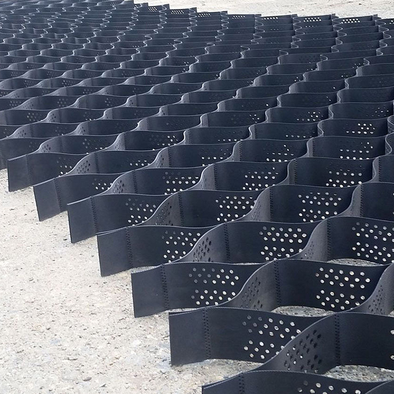 구조화 및 구멍을 뚫은 HDPE 플라스틱 지오셀 비석 격자