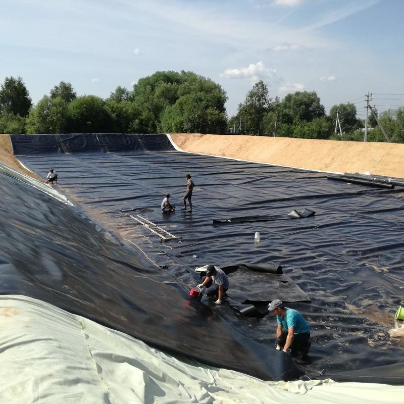 Geomembrane Pond Liner 0.1mm-.2.0MM Fish Farm Geomembrane Pond Liner Hdpe Geomembrane for Fish Farming

