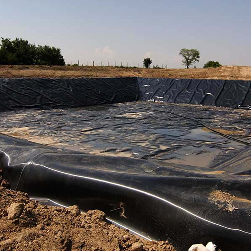 100% Virgin 1.5 mm 1mm Construction Material Reservoir Engineering Geosynthetic Plastic Fish Pond Lining Liner Sheet Waterproof HDPE Geomembrane Pond liner