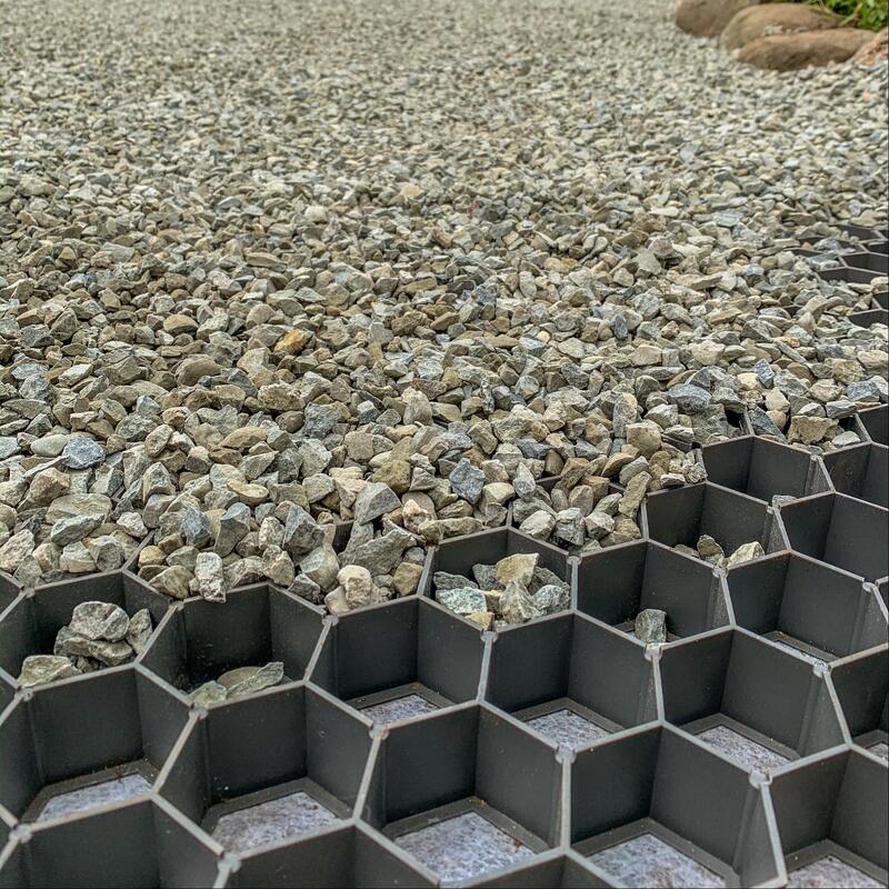 잔디 포장 주차장, 경사면 침식 방지, 토양 안정화, 자갈 포장재 및 조경용 HDPE 플라스틱 잔디 격자